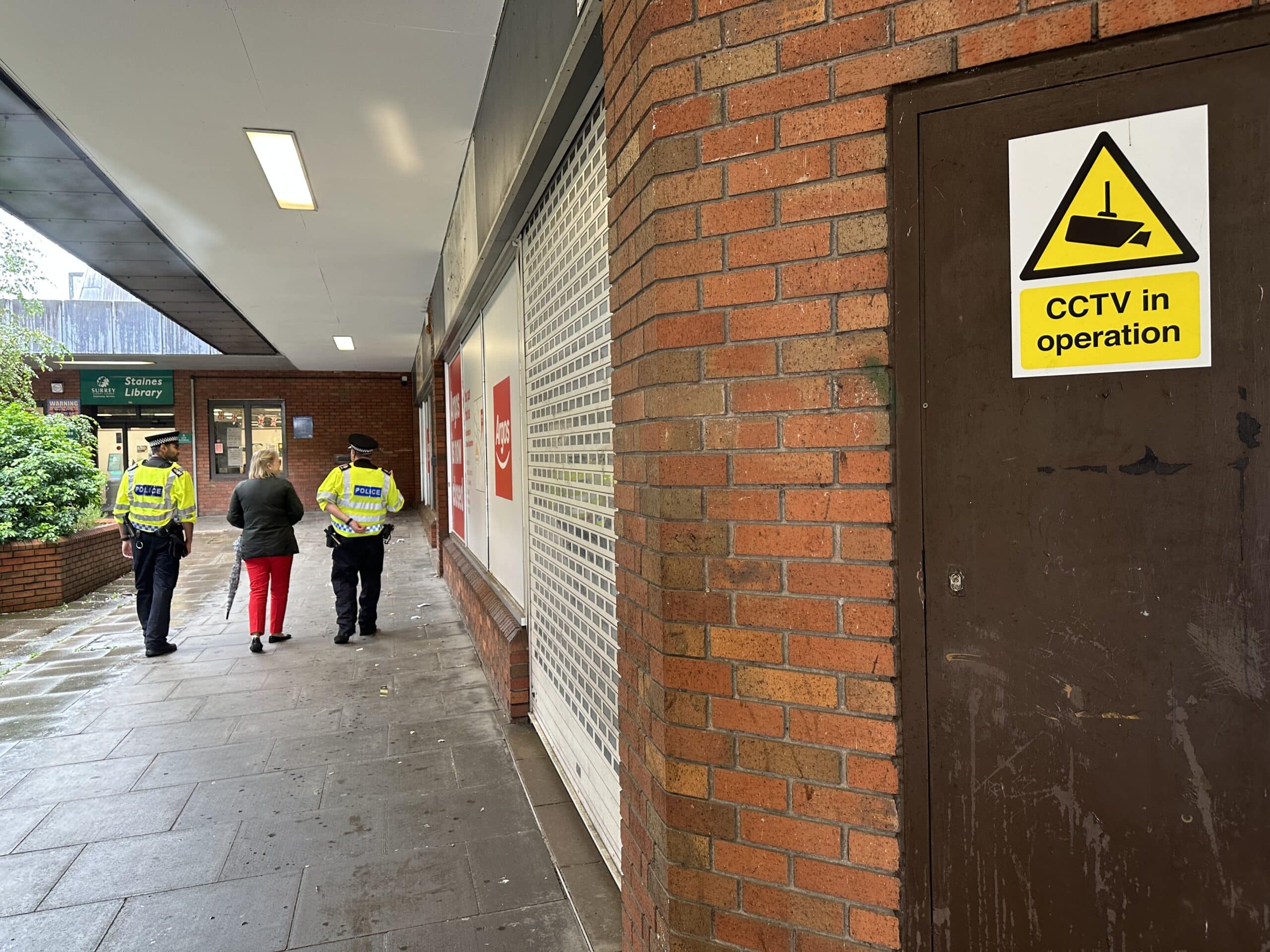 Police and Crime Commissioner Lisa Townsend on a hotspot patrol with Surrey Police officers